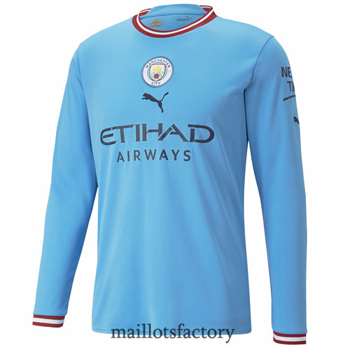 Achat Maillot du Manchester City 2022/23 Domicile Manche Longue Y961