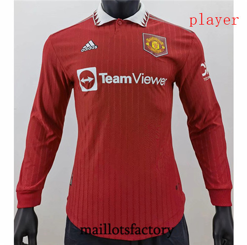 Achat Maillot du Player Manchester United 2022/23 Domicile Manche Longue Y874