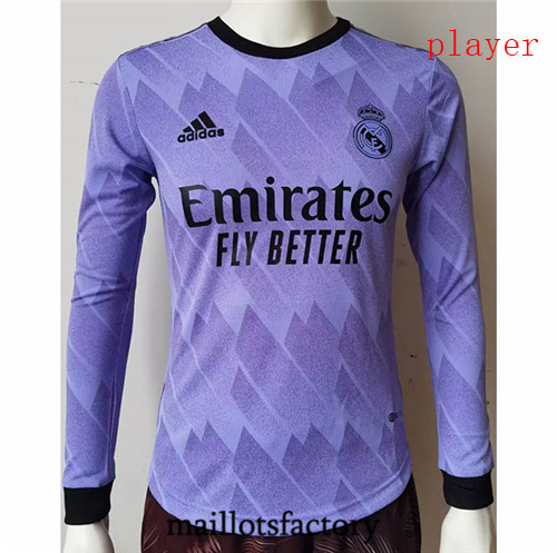 Achat Maillot du Player Real Madrid 2022/23 Exterieur Manche Longue Y911