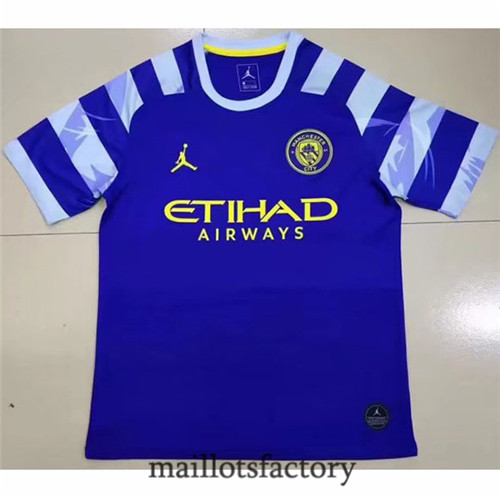 Achat Maillot du Retro Manchester City édition commémorative Bleu Y1092