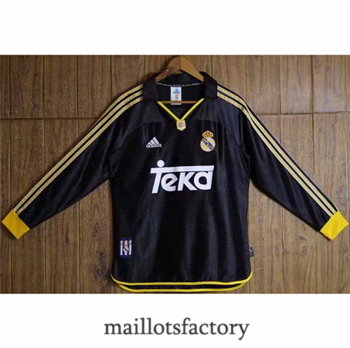 Achat Maillot du Retro Real Madrid Exterieur Manche Longue 1998-2000 Y1114