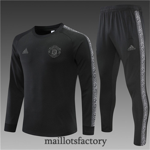 Achat Survetement Enfant du foot Manchester United 2022/23 Noir Y1318