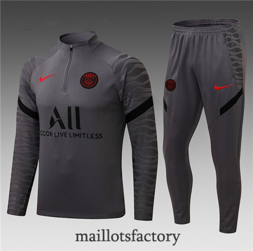 Achat Survetement Enfant du foot Paris PSG 2022/23 Noir/Gris Y1333