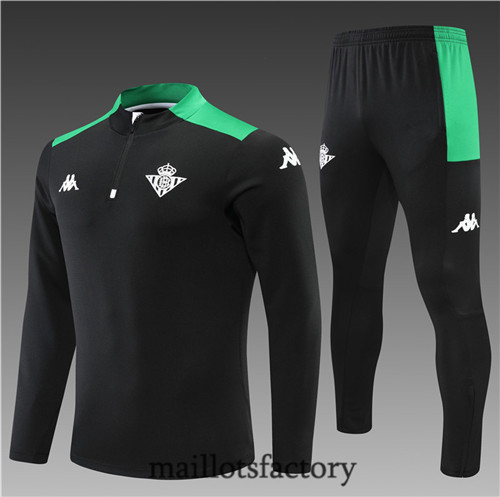 Achat Survetement Enfant du foot Real Betis 2022/23 Noir Y1311