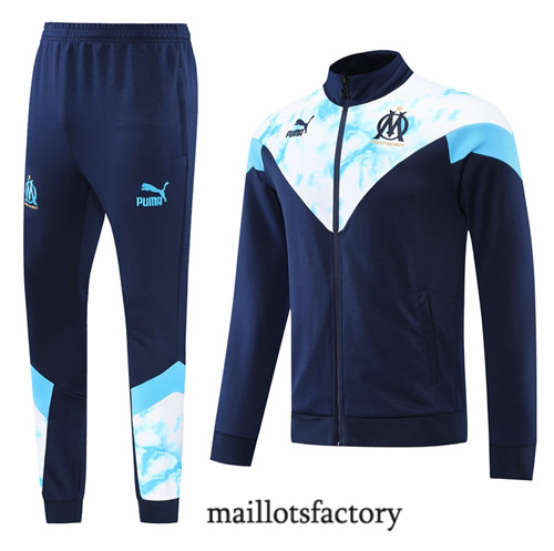 Achat Veste Survetement du foot Marseille 2022/23 Bleu Y1252