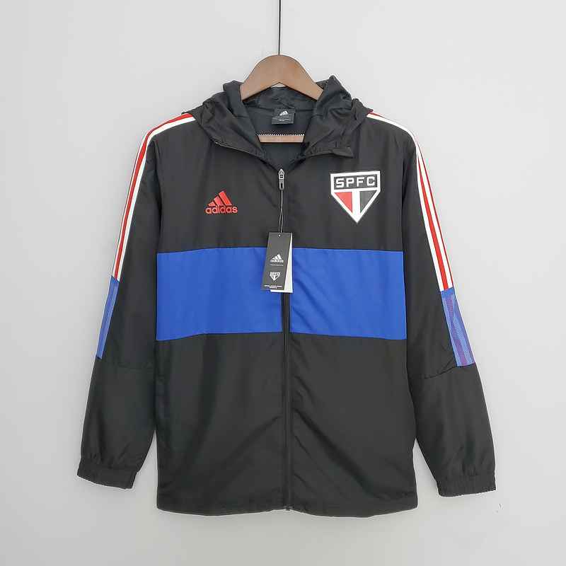 Achat Veste Coupe Sao Paulo 2022/23 vent Noir/Bleu Y1352