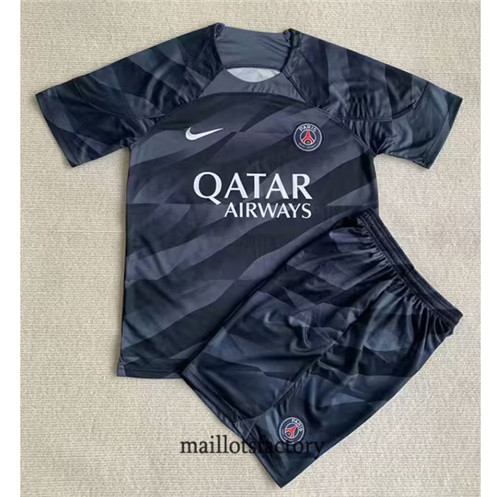 Achat Maillot du PSG Enfant 2023/24 Gardien de but grey/ Noir