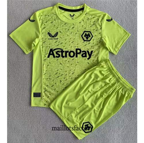 Achat Maillot du Wolverhampton Enfant 2023/24 Gardien de but Vert