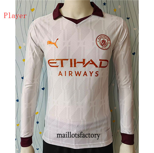 Achat Maillot du Player Manchester City 2023/24 Exterieur Manche Longue