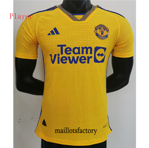 Achat Maillot du Player Manchester United 2023/24 Jaune