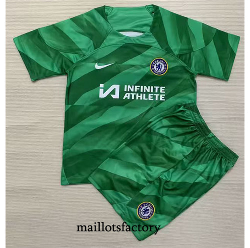 Maillot du Chelsea Enfant 2023/24 Gardien de but Vert factory 077