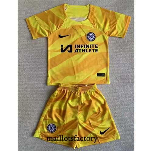 Maillot du Chelsea Enfant 2023/24 Gardien de but Jaune factory 078