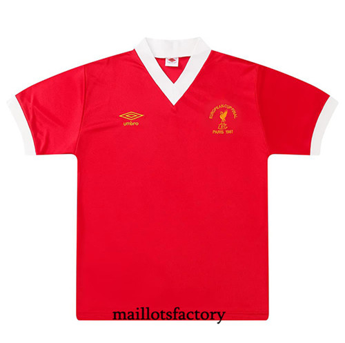 Maillot du Retro Liverpool 1981 Domicile factory 198