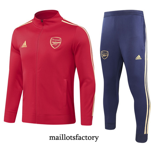 Veste Survetement Arsenal 2023/24 Rouge factory 340