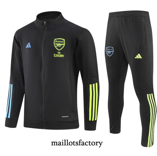 Veste Survetement Arsenal 2023/24 Noir factory 341