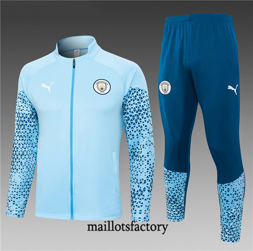 Veste Survetement Manchester City 2023/24 Bleu Ciel factory 355