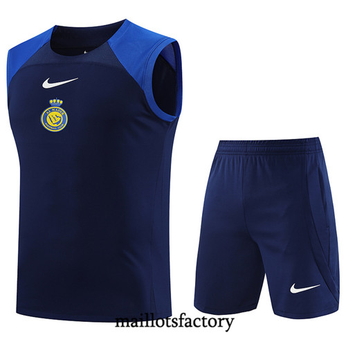 Maillot du Kit d'entrainement Debardeur + Shorts Al-Nassr 2023/24 Bleu marine factory 457