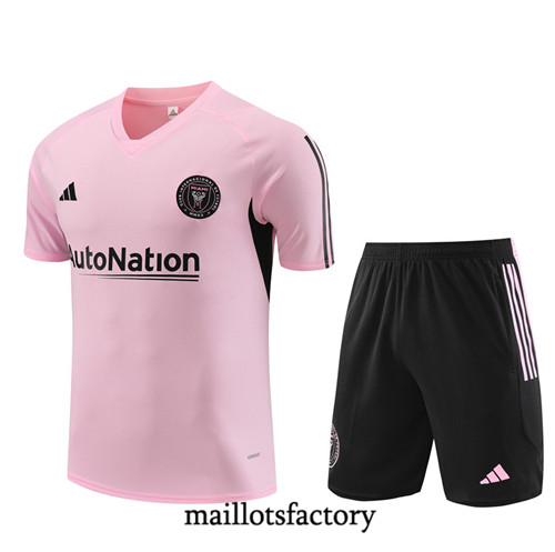 Maillot du Kit d'entrainement Inter Miami Enfant + Shorts 2023/24 Rose factory 461