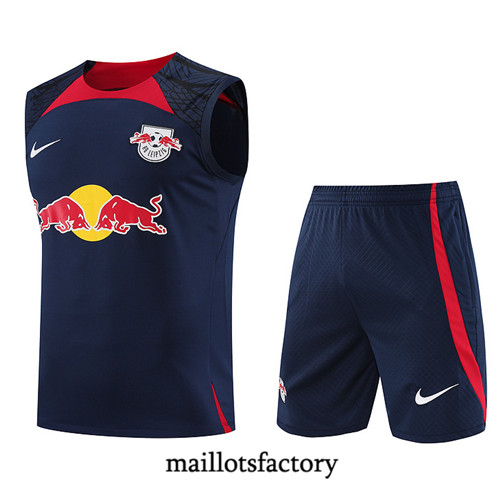 Maillot du Kit d'entrainement Debardeur + Shorts Bull Leipzig 2023/24 Bleu factory 478