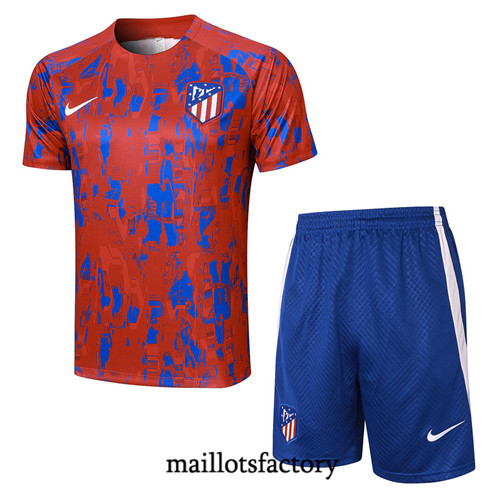 Maillot du Kit d'entrainement Atletico Madrid + Shorts 2023/24 Rouge factory 486