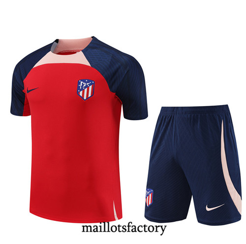 Maillot du Kit d'entrainement Atletico Madrid + Shorts 2023/24 Rouge factory 487