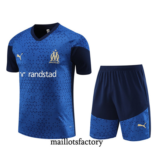 Maillot du Kit d'entrainement Marseille + Shorts 2023/24 Bleu marine factory 503