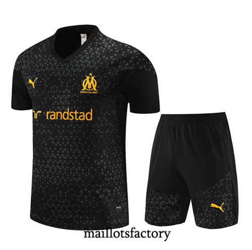 Maillot du Kit d'entrainement Marseille + Shorts 2023/24 Noir factory 505