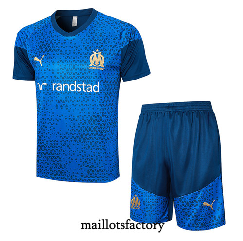 Maillot du Kit d'entrainement Marseille + Shorts 2023/24 Bleu marine factory 506