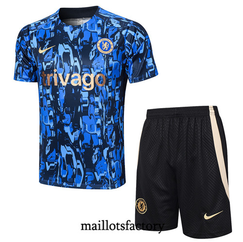 Maillot du Kit d'entrainement Chelsea + Shorts 2023/24 Bleu factory 547