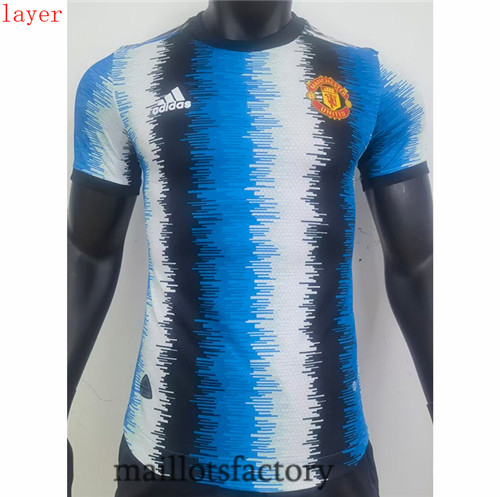 Grossiste Maillot du Player Manchester United 2023/24 training Bleu/Blanc