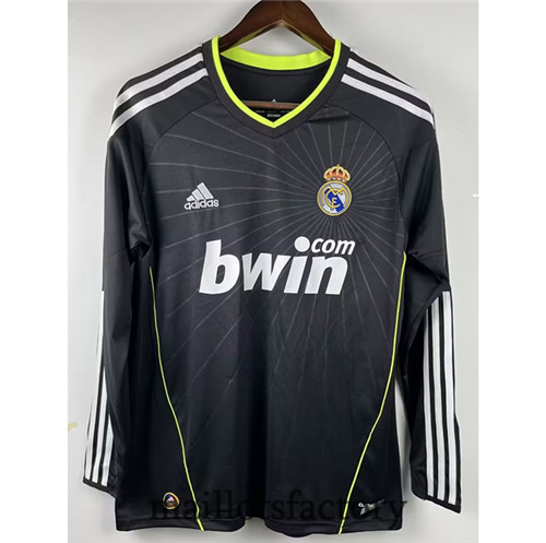 Site Maillot du Retro Real Madrid 2010-11 Exterieur Manche Longue