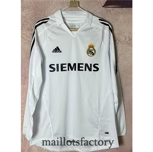 Grossiste Maillot du Retro Real Madrid 2005-06 Domicile Manche Longue