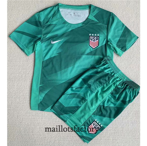 Achat Maillot du Etats-Unis Enfant 2023/24 Gardien de but Vert