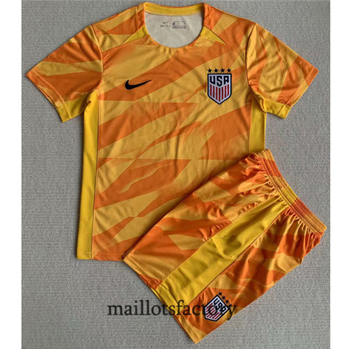 Achat Maillot du Etats-Unis Enfant 2023/24 Gardien de but Jaune