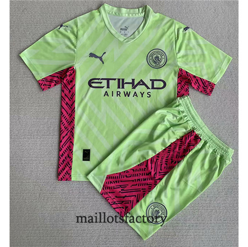 Achat Maillot du Manchester City Enfant 2023/24 Gardien de but Vert