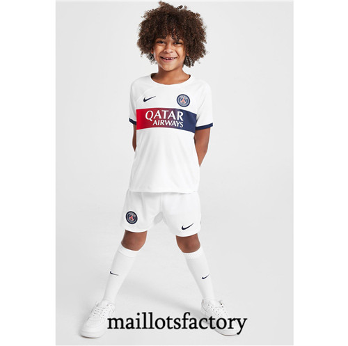 Achat Maillot du PSG Enfant 2023/24 Exterieur Blanc