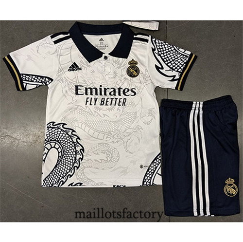 Achat Maillot du Real Madrid Enfant 2023/24 Dragon Blanc