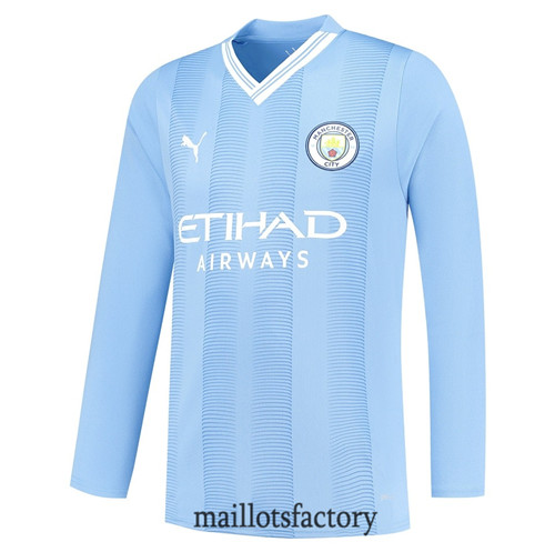 Achat Maillot du Manchester City 2023/24 Domicile Manche Longue