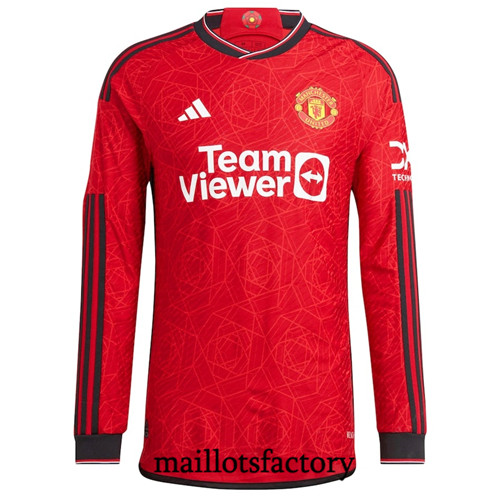 Achat Maillot du Manchester United 2023/24 Domicile Manche Longue