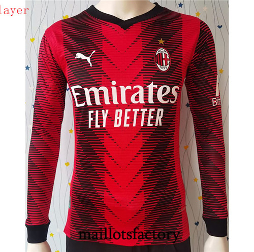 Achat Maillot du Player AC Milan 2023/24 Domicile Manche Longue