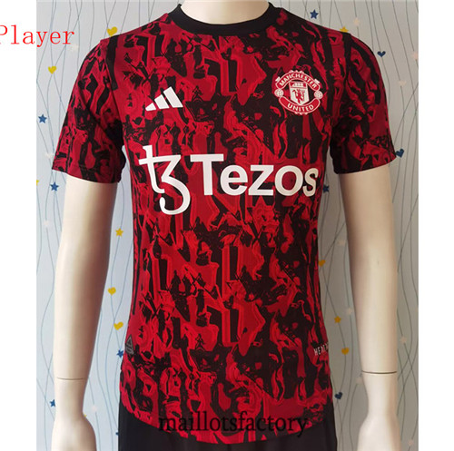 Achat Maillot du Player Manchester United 2023/24 Training Rouge/Noir