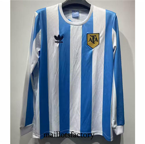 Achat Maillot du Retro Argentine 1978 Domicile Manche Longue