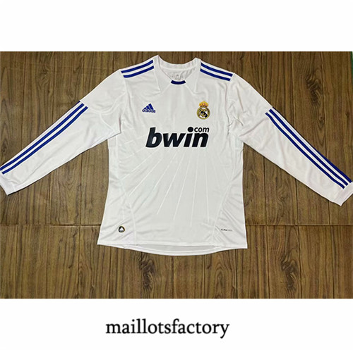 Achat Maillot du Retro Real Madrid 2010-11 Domicile Manche Longue