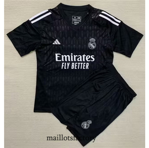 Achat Maillot du Real Madrid Enfant 2023/24 Gardien de but Noir factory 0050