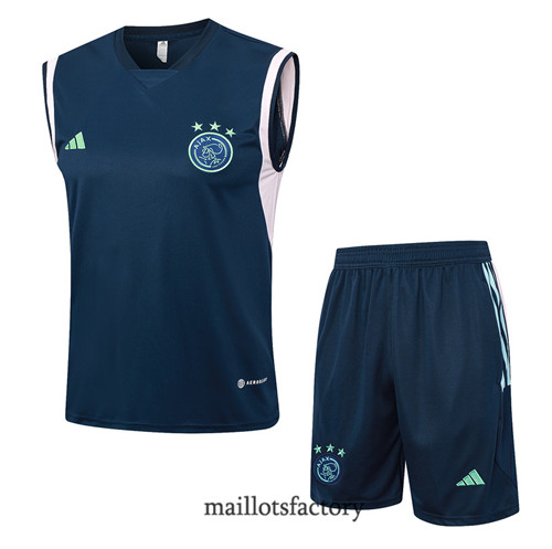 Kit d'entrainement Maillot du AFC Ajax Debardeur 2023/24 Bleu Marine factory 0169