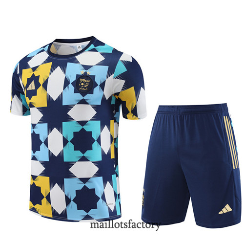 Kit d'entrainement Maillot du Algérie Enfant + Short 2023/24 Bleu factory 0413