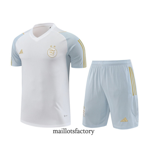 Kit d'entrainement Maillot du Algérie + Short 2023/24 Blanc factory 0416