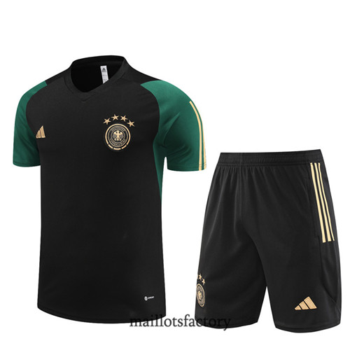 Kit d'entrainement Maillot du Allemagne Enfant + Short 2023/24 Noir factory 0421