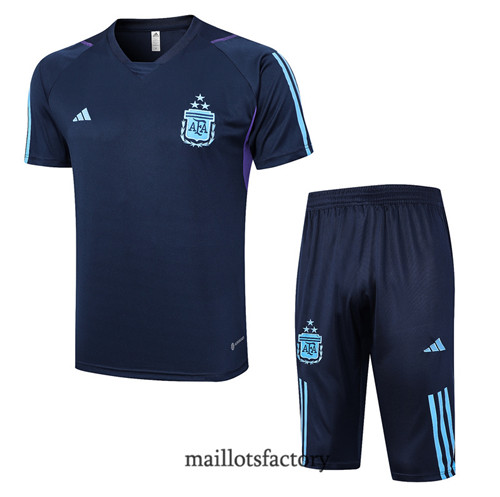 Kit d'entrainement Maillot du Argentine + Short 2023/24 Bleu factory 0426