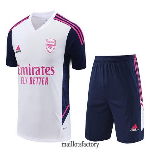 Kit d'entrainement Maillot du Arsenal + Short 2023/24 Blanc factory 0458